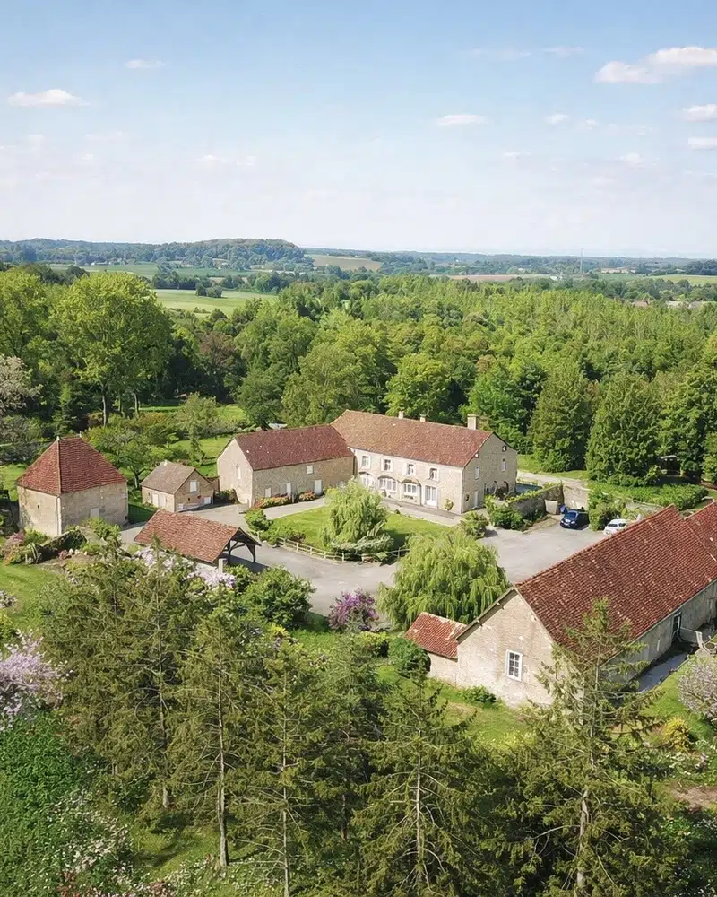 Vue aérienne du Domaine de Maleffre